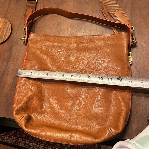 Fossil Brown Leather Satchel Bag - Picture 8 of 9